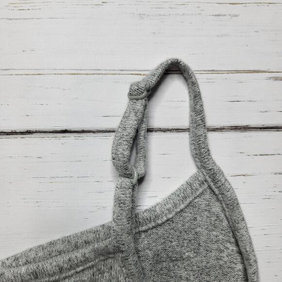 Anthropologie Ella Mara Super Soft Hacci Midi Tank Dress Gray Yellow Cream Small - Picture 5 of 8